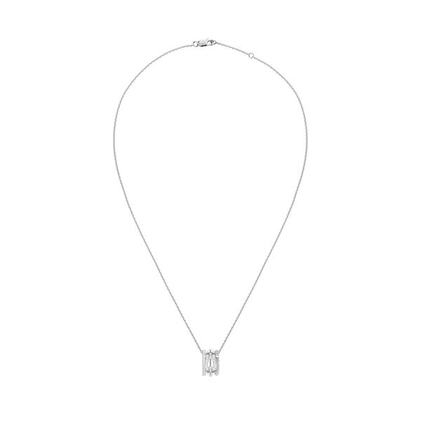 Pendentif Force 10 Rise en or blanc avec pav&eacute; de diamants, petit mod&egrave;le